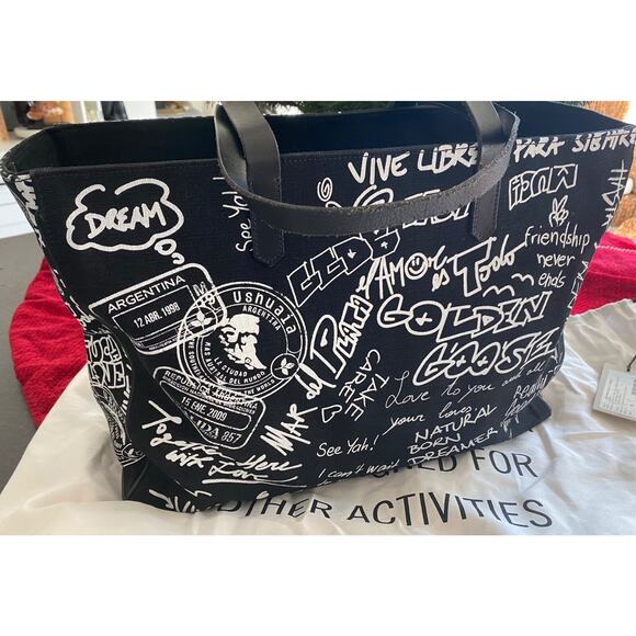 Golden Goose Handbags - Golden Goose California Sketch Graffiti Tote Bag
